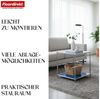 Floordirekt Standregal Concept Epure MK-012 Metallregal, B40 × T40 × H46 cm, diverse Farben, modular, Beistelltisch mit offenen Ablagen, verchromtes Metallgestell, zeitlos Bild 4