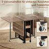 TLGREEN Esstisch ausziehbar 33-133 cm mit offene Ablagen,klappbarer Küchentisch, für 1-6 Personen Bild 4