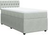 vidaXL Boxspringbett mit Matratze Hellgrau 80x200 cm Samt 3287596 Bild 2