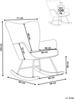 Schaukelsessel ARSET Cord Taupe Bild 2
