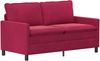vidaXL Sofa Set 2 pcs Weinrot Samt 3417071 Bild 4
