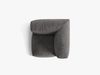 Micadoni Eckmodul Martina 1-Sitzer Klein Samt Grau Bild 4