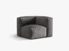 Micadoni Eckmodul Martina 1-Sitzer Klein Samt Grau Bild 2
