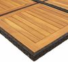 vidaXL 13-tlg. Garten-Essgruppe mit Kissen Schwarz Poly Rattan 3211347 Bild 5