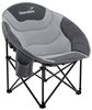 Skandika Campingstuhl Moonchair Sirkka Gartenstuhl, Faltsessel bis 150 kg, klappbar, faltbar (stabiles Rahmensystem, praktische Seitentasche), gepolstert, Tragegriff, Kühlfach, Anti-Rutsch-Füße, Mondsessel Camping Bild 4