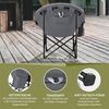 Skandika Campingstuhl Moonchair Sirkka Gartenstuhl, Faltsessel bis 150 kg, klappbar, faltbar (stabiles Rahmensystem, praktische Seitentasche), gepolstert, Tragegriff, Kühlfach, Anti-Rutsch-Füße, Mondsessel Camping Bild 3