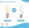 Nettlife LED-Leuchtmittel E14 4W Vintage Birnen Kaltweiß LED Glühbirnen T25 Lampe 6000K, E14, 4 St, Kaltweiß Bild 4