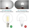 Nettlife LED-Leuchtmittel E14 4W Vintage Birnen Kaltweiß LED Glühbirnen T25 Lampe 6000K, E14, 4 St, Kaltweiß Bild 3