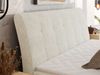 Boxspringbett DAGOS 120 x 200 cm mit Kopfteil, Lattenrost und Stauraum – Doppelbett mit Matratze & Topper T25 , stabile Konstruktion, Bettkasten, modernes Design - Creme Schenille grob gewebt - H3 Bild 3