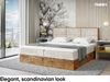 MEBLINI Boxspringbett LOFTY 2 180x220 cm mit Bettkasten - H4/Creme Samt Polsterbett - Doppelbett mit Topper & Taschenfederkern-Matratze Bild 3