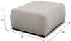 Polsterhocker Designerhocker Hocker ANIKE in Stoff Now or Never Grüngrau Bild 3