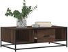 vidaXL Couchtisch Braun Eichen-Optik 100x57x35 cm Holzwerkstoff Metall 848763 Bild 4