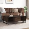 vidaXL Couchtisch Braun Eichen-Optik 100x57x35 cm Holzwerkstoff Metall 848763 Bild 3