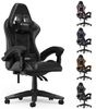BIGZZIA Gaming-Stuhl Bürostuhl Ergonomisch mit Lendenkissen + Kopfstütze, Ergonomischer Bürostuhl höhenverstellbar Bild 4