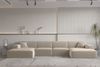 Wohnlandschaft U-Form CELES PREMIUM in Stoff Opera Velvet Beige Bild 5