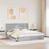 vidaXL Aufbewahrungsbett Graues Sonoma 180 x 200 cm Holzwerkstoff 3411185 Bild 3