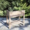 BURI Hochbeet Holzhochbeet 80,5x78,5x40cm Kiefer Garten Anzucht Pflanzen Bild 4