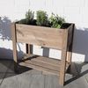 BURI Hochbeet Holzhochbeet 80,5x78,5x40cm Kiefer Garten Anzucht Pflanzen Bild 5