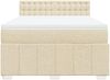 vidaXL Boxspringbett mit Matratze Creme 140x200 cm Stoff 3287110 Bild 4