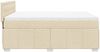 vidaXL Boxspringbett mit Matratze Creme 140x200 cm Stoff 3287110 Bild 5