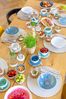MÄSER 934014 Serie Frozen, 9-teiliges Bowl Set aus schöner Keramik, 1 Salatschüssel, 4 Ramen Schalen und 4 Dip Schälchen, organische Formen im Vintage Look, händisch lasiert, Steinzeug, Weiss Bild 5