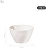 MÄSER 934014 Serie Frozen, 9-teiliges Bowl Set aus schöner Keramik, 1 Salatschüssel, 4 Ramen Schalen und 4 Dip Schälchen, organische Formen im Vintage Look, händisch lasiert, Steinzeug, Weiss Bild 4