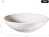 MÄSER 934014 Serie Frozen, 9-teiliges Bowl Set aus schöner Keramik, 1 Salatschüssel, 4 Ramen Schalen und 4 Dip Schälchen, organische Formen im Vintage Look, händisch lasiert, Steinzeug, Weiss Bild 2