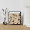 vidaXL Brennholzregal Anthrazit 60x28x65 cm Kaltgewalzter Stahl 864201 Bild 3