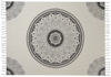 beliani 'BERHAMPORE' Kuscheldecke, Baumwolle beige, 130 x 180 cm Bild 4