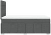 vidaXL Boxspringbett mit Matratze Dunkelgrau 120x200 cm Stoff 3291636 Bild 5
