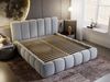 GrainGold Polsterbett CLOUD, Modern Bett mit Kopfteil - 200x200 cm, Hellgrau (1x Bett) Bild 3