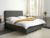 Bett verstellbar Stoff CASTELLAN 180 x 200 cm Dunkelgrau Bild 3