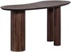 Schreibtisch Sun Teakholz, organisches Design, modern, braun mit sichtbarer Holzmaserung, 150 x 62 cm Bild 4