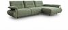 KAWOLA Ecksofa ANISSA Stoff grün manuelle Rückenverstellung Longchair rechts 84 x 185 x 297 cm Bild 3