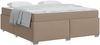 vidaXL Bettrahmen mit Matratze Cappuccino 180 x 200 cm Stoff 3399249 Bild 2