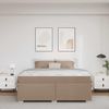 vidaXL Bettrahmen mit Matratze Cappuccino 180 x 200 cm Stoff 3399249 Bild 3