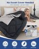 Good Nite Microfaserbettdecke Ganzjahresdecke, 4 Jahreszeiten Decke, Wende-Design, 300g/m², weich, atmungsaktiv und komfortabel Bild 2