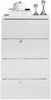 SPICE Kommode in Hochglanz Weiß - Modernes Sideboard mit viel Stauraum für Ihren Wohnbereich - 50 x 80 x 40 cm (B/H/T) Bild 3