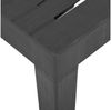 vidaXL Gartentisch Grau 79x65x72 cm Kunststoff 315843 Bild 3