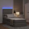 vidaXL LED-Speicherbett mit Matratze Taupe 100 x 200 cm Stoff 3372462 Bild 5