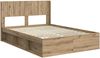 vidaXL Bettgestell mit Stauraum und Kopfteil Artisan-Eiche 3414234 Bild 4