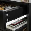 SoBuy Nachtschrank mit 2 Schubladen und 2 Ablagen schwarz Bild 5