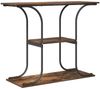 vidaXL Konsolentisch mit Regal Geräucherte Eiche 101 x 35 x 80,5 cm 868471 Bild 2