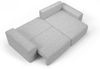 Ecksofa Schlafsofa Sofa ARONA XS in Stoff Centaur Hellgrau Ottomane Rechts Bild 3