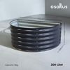osoltus Hochbeet Gartenbeet Pflanzbeet halbrund aus Metall 105 x 60 x 43 cm Bild 3