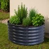osoltus Hochbeet Gartenbeet Pflanzbeet halbrund aus Metall 105 x 60 x 43 cm Bild 2