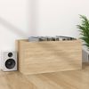 vidaXL Schallplatten-Aufbewahrungsbox, Holzwerkstoff, 71x34x36 cm, Sonoma-Eiche Bild 4