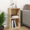 vidaXL Schallplatten-Aufbewahrungsbox, Holzwerkstoff, 71x34x36 cm, Sonoma-Eiche Bild 3