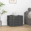 vidaXL Truhe Grau 58x40,5x42 cm Massivholz Kiefer 824995 Bild 3