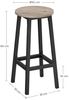 Vasagle Barhocker, 4er Set Barstuhl, Küchenstühle mit Stahlgestell, Höhe 65 cm, rund, einfache Montage, Industrie-Design, vintagebraun-schwarz von Songmics LBC232B02 Bild 2
